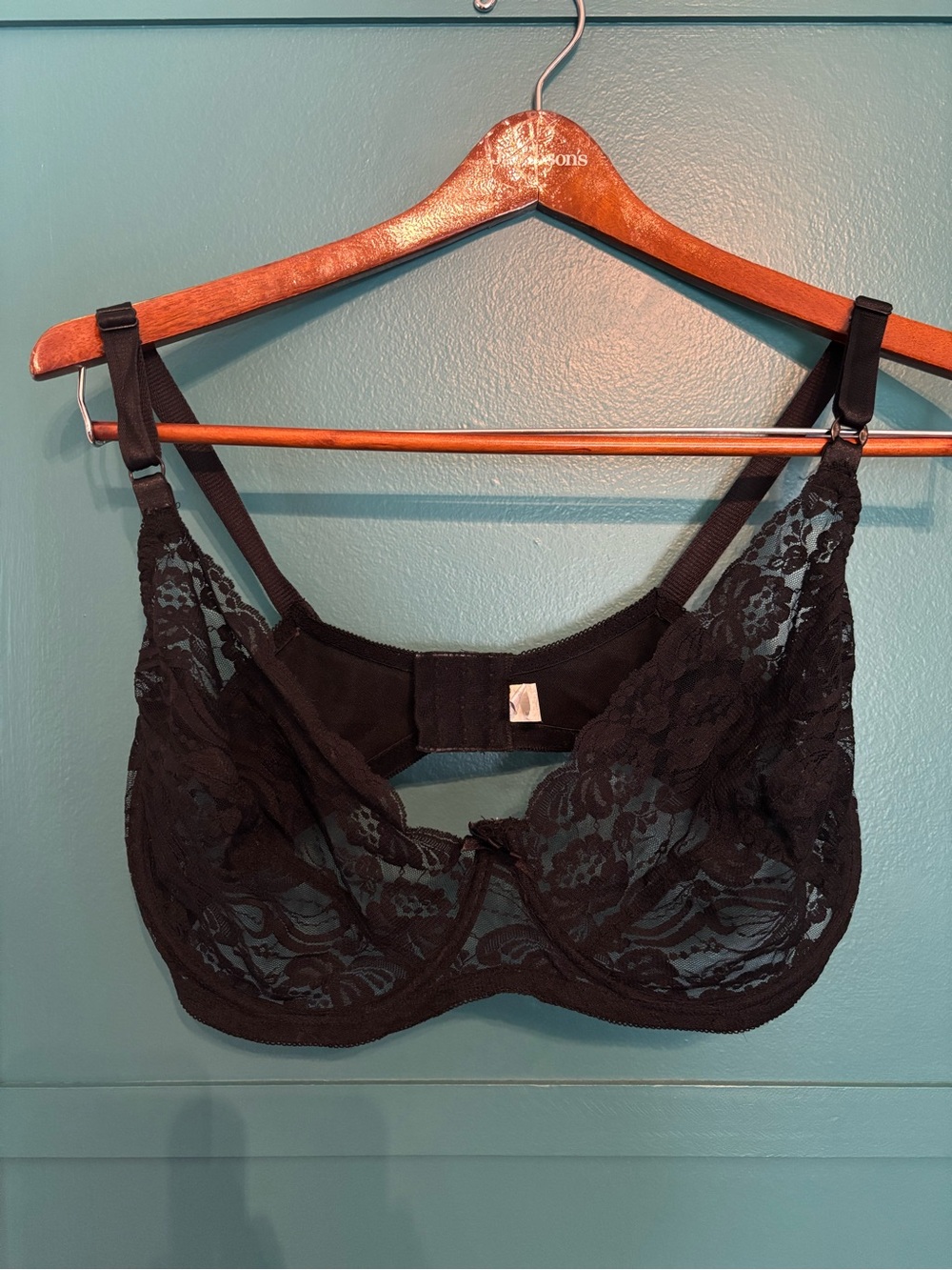 The Woman Within Black Lace Underwire Bra Size 42 DDD